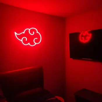 맞춤 네온사인 아카 클라우드 로고 애니메이션의 LED 가벼운 벽 장식 침실 게임룸 장식 창의적 선물