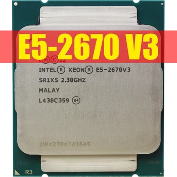 Xeon CPU E5 2670V3SR1XS2.30GHZ30M LGA2011-3 프로세서 X99DDR4D4 메인보드 플랫폼에 대한 장비 Intel xeon