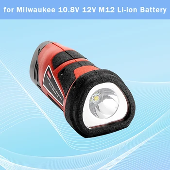 3W 전기 토치 휴대용 Worning 빛 램프 작업 플래쉬 등을 위한 LED 빛을 가 Milwaukee10.8V12V M12 리튬-이온 배터리