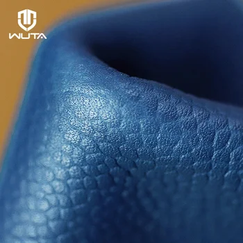 넷 액세 10x20cm 프랑스 클래식 가져온 블루 캐비아 패턴 첫 번째 층 쇠가죽 가죽 DIY 가죽 기술 지갑 물질