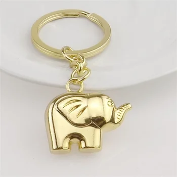 패션을 사랑스러운 동물 키체인 코끼리는 이제 실버 컬러의 금 합금 키 체인 파티를 위한 기념품 선물 여성 Portachiavi 도나