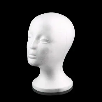 2020 년 뜨거운 화이트 여성 스티로폼을 마네킹 인체 머리 모델 스폰지 가발을 머리에 안경을 표시경 모자 디스플레이 스탠드
