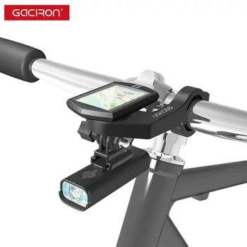 GACIRON 다기능 자전거를 탑재 컴퓨터에 적합 Gopro 카메라&Gaciron 빛 조정가능한 헤드라이트 홀더 자전거 액세서리