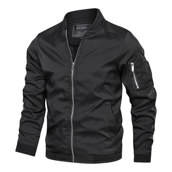캐주얼 재킷과 새로운 봄 가을 얇은 코트 Bomber Jacket 슬림 남성 패션 착실히 남성 의류 브랜드의 크기 6XL