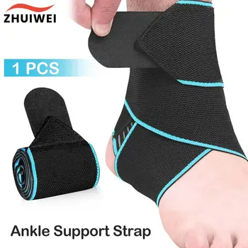 1 개의 발목 중괄호,발목 지원랩,조정가능한 미끄럼 방지 압축은 발목 Staps 보호하기위한 발목에 대하여 손목을 무릎을 꿇고 염좌