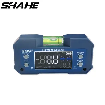 SHAHE 미니 자석 수평 측정 경사계 Rechargable 각도를 각도기 이중 축선 디지털 방식으로 각 측정기 수준의 거품
