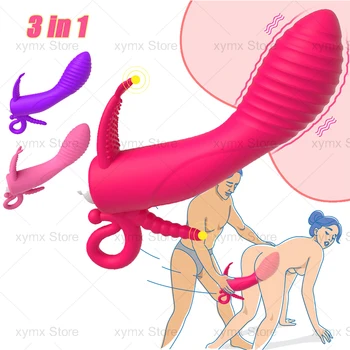 3in1G 딜도 엉덩이 진동을 성인 섹스에 대한 장난감 여성 남성의 오르가즘 유혹 장난감 질문 음핵을 자극한 섹스 숍
