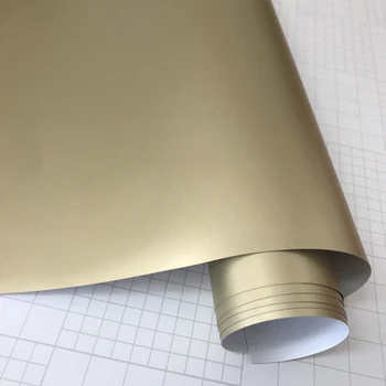 샴페인 골드 매트는 금속 크롬을 비닐 필름 자동차 랩 호포 DIY 스타일을 새틴 오토바이 스쿠터 스티커