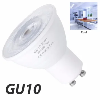 GU10LED 빛 220V7W gu10 지도된 스포트라이트 전구 GU5.3MR16 옥수수 램프 반점 빛 2835SMD Lampka LED 전구 5W 에너지 절약 앰플