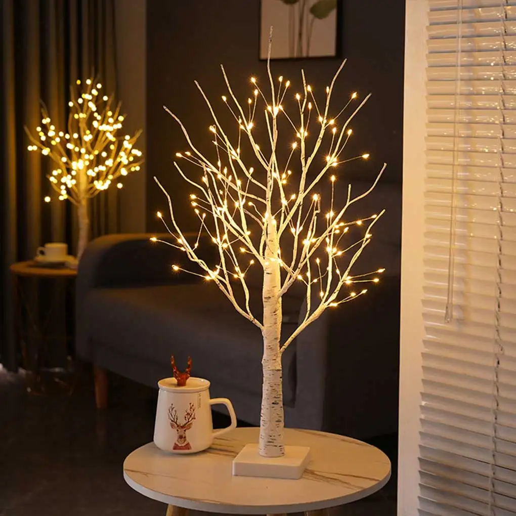 24/144Leds 자작나무이 빛나는 지점 빛 밤 LED 빛을 위해 적당한 홈 침실 결혼식 크리스마스 장식
