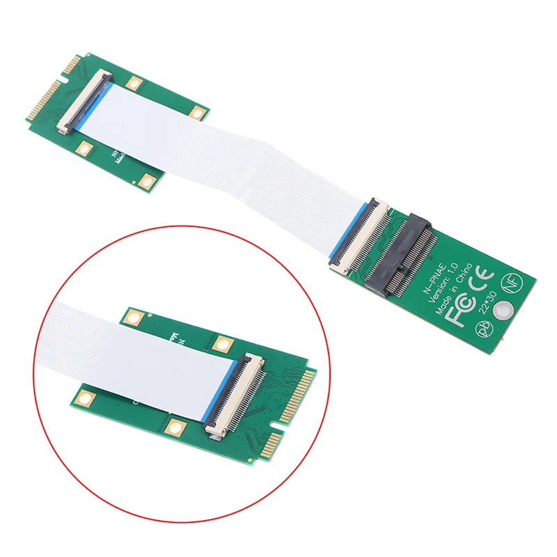 +E E 키 M.2 와이파이 무선 네트워크 카드를 소형 PCIe 와이파이 네트워크 확장 카드 어댑터 케이블 미니 PCI-E 네트워크 카드
