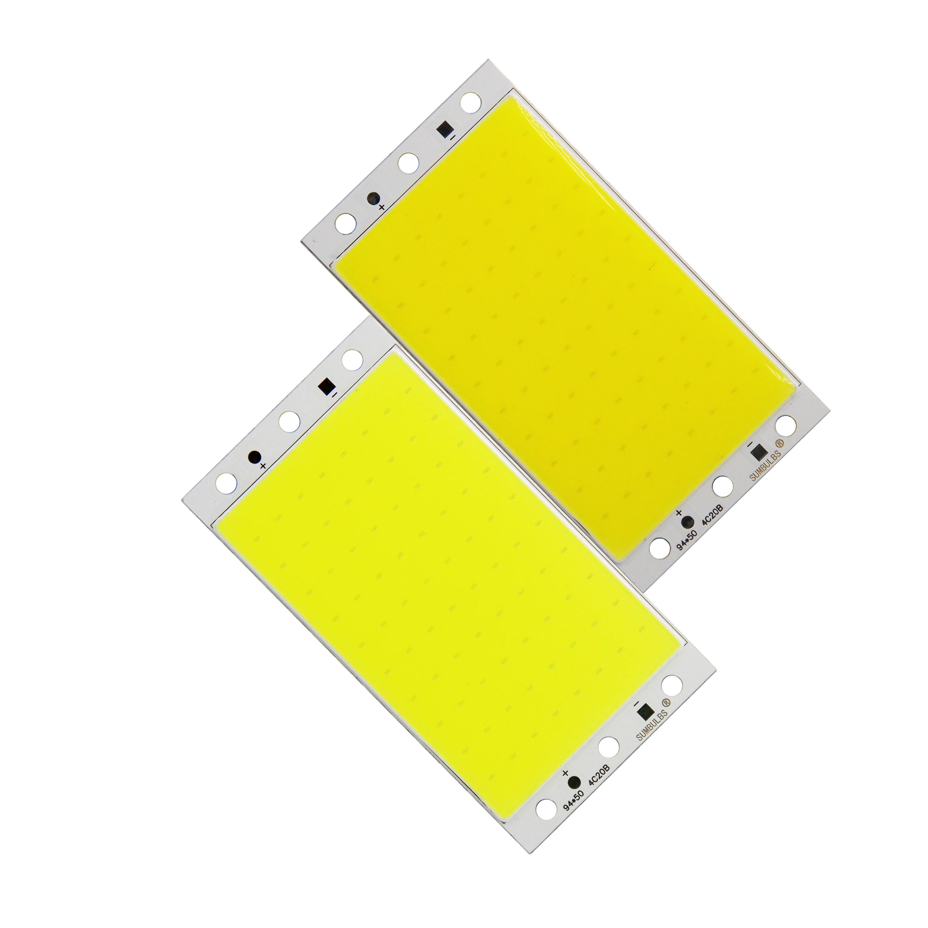 FTZOTOF LED 위원회 빛 94x50mm15W1600LM Ultral 밝고 따뜻한 자연적인 차가운 백색 DC12V 옥수수 속 칩 보드 매트릭스 LED 전구