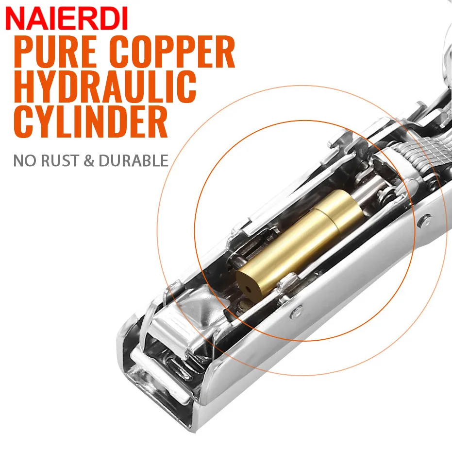 NAIERDI4/8/12PCS 힌지 스테인리스 스틸 유압 캐비닛 도어 연결 댐퍼 버퍼 소프트 닫는 부엌 찬장을 위한 가구