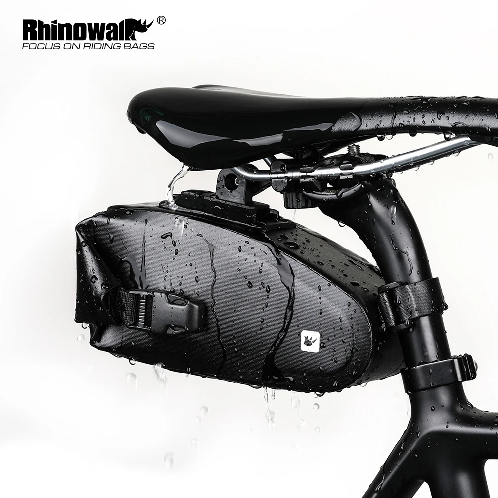 Rhinowalk 비전 부대 자전거 안장 가방 반사 후면 큰 볼륨 시트 포스트는 산악 자전거는 주오 bao 자전거 액세서리
