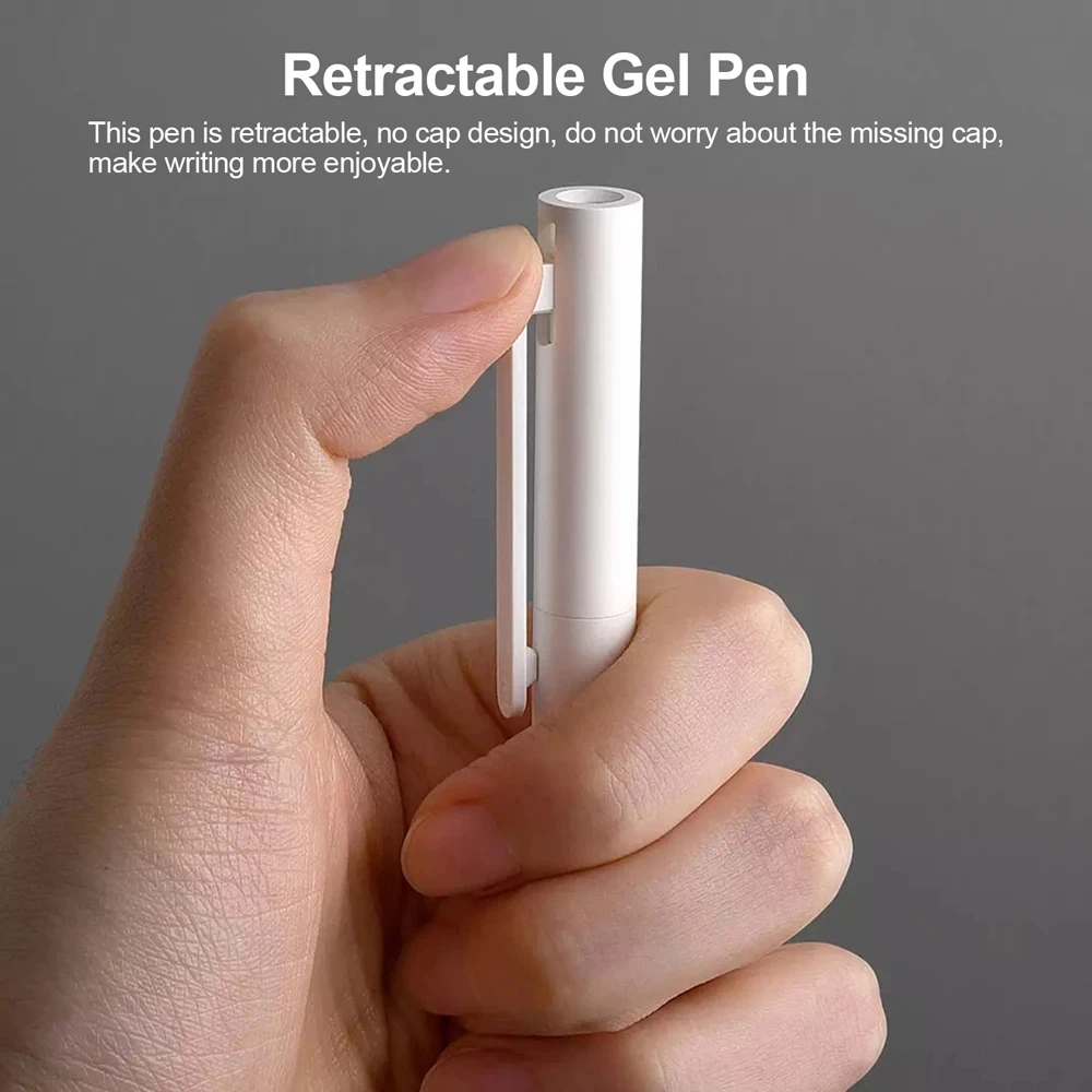 Xiaomi 펜 쓰고 부드러운 가벼운 Mijia 누르면 핵심 교체필 블랙 레 0.5mm 비즈니스 롤러 볼 펜