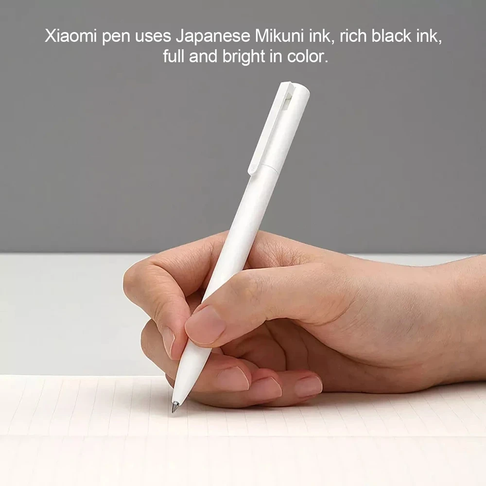 Xiaomi 펜 쓰고 부드러운 가벼운 Mijia 누르면 핵심 교체필 블랙 레 0.5mm 비즈니스 롤러 볼 펜