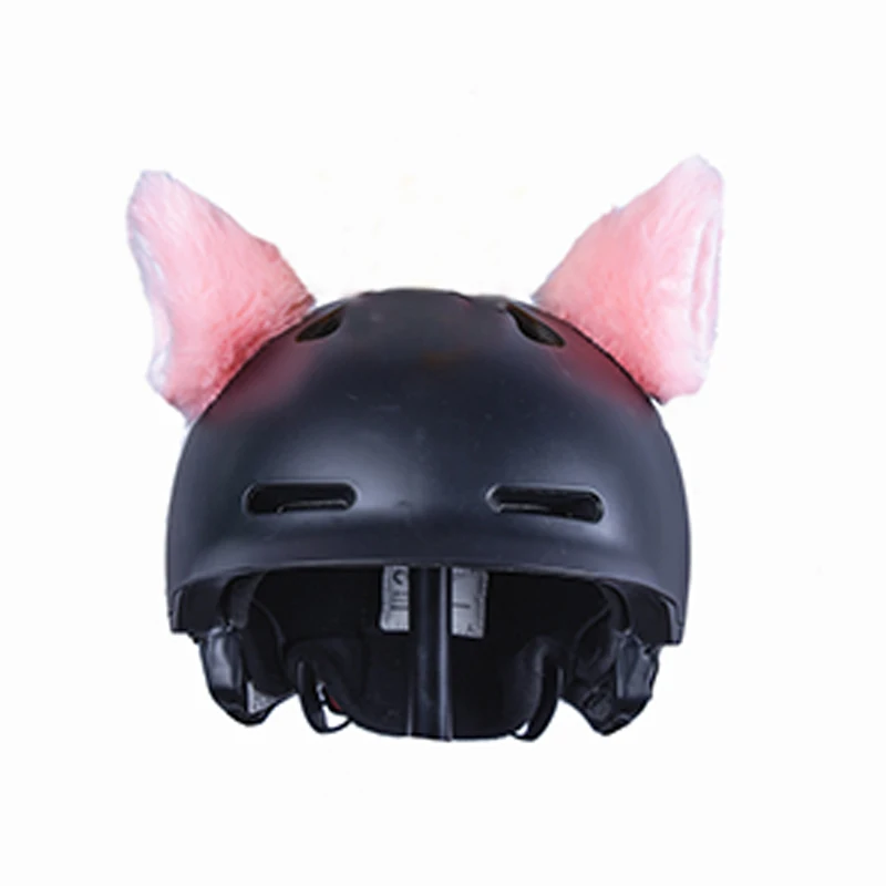 기관자전차 헬멧을 귀여운 봉제 고양이 귀 장식 개인의 창의성이클 코스프레 스타일 헬멧 훈장 부속품