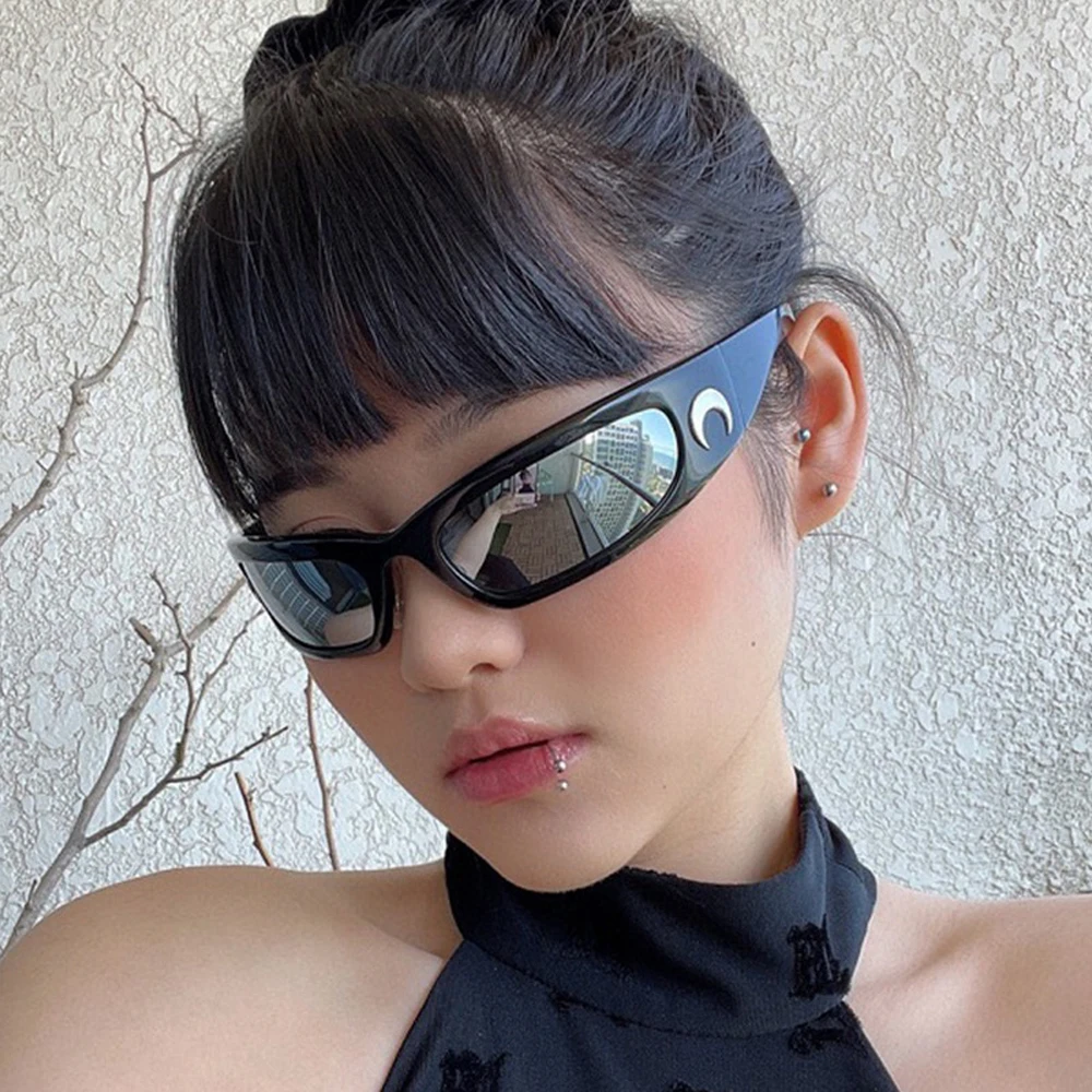 패션을 고전적인 복고풍의 달 여성 선글라스 남자 브랜드의 디자인의 고급스러운 남성 여성 해변 여행 차량 운전 태양 안경을 그늘