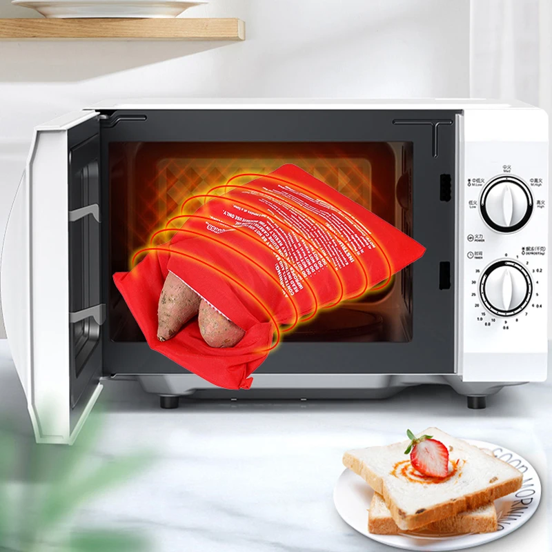 편의 전자 레인지는 감자는 부대 높은 온도에 속도로 구운 두꺼운 음식 저장 난방 패키지 요리 집 부엌 도구
