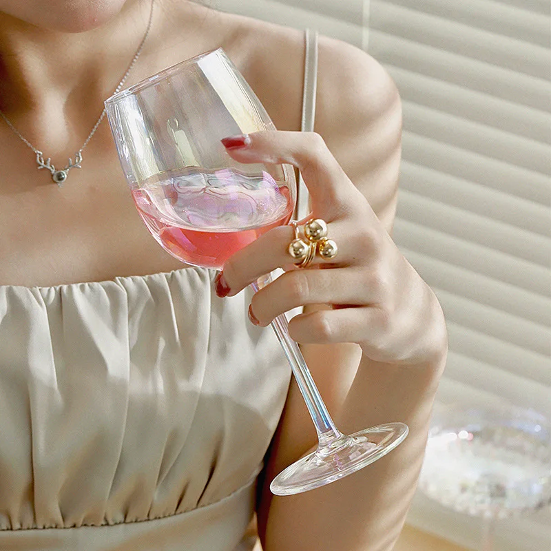 하이 유럽 스타일의 잔 크리스탈 레드 와인 유리 결혼식 칵테일 글라스 샴페인 와인 유리 가정 용품을 선물