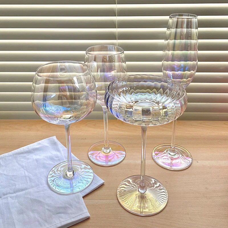 하이 유럽 스타일의 잔 크리스탈 레드 와인 유리 결혼식 칵테일 글라스 샴페인 와인 유리 가정 용품을 선물